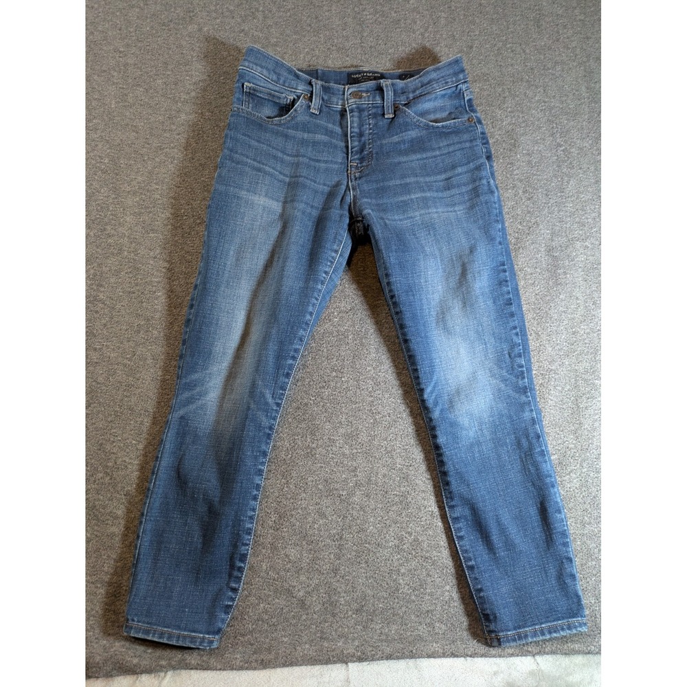 Lucky Brand Jeans Women's Ava Crop Mid Rise Blue‎ Denim  Sz6/28" waist